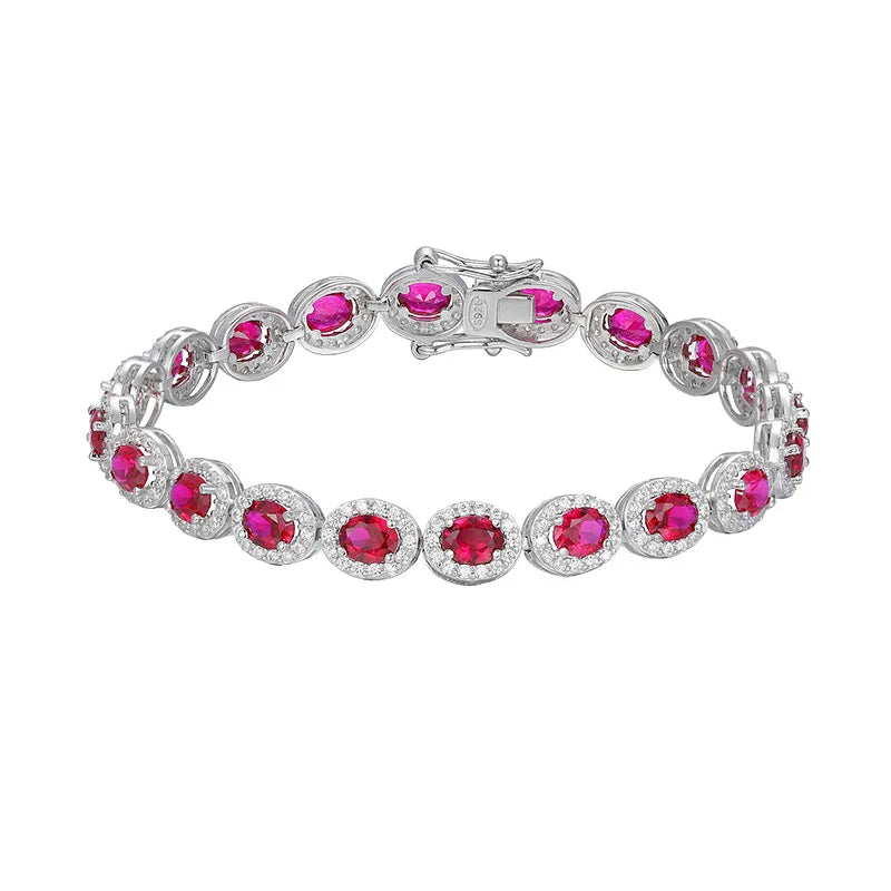 Blaze of Beauty – Luxury Red Stone Chain for Glamorous Women