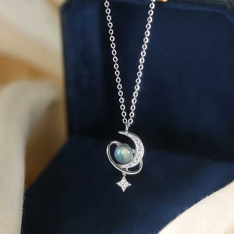 Celestial Whisper: Delicate Light on Her Collar