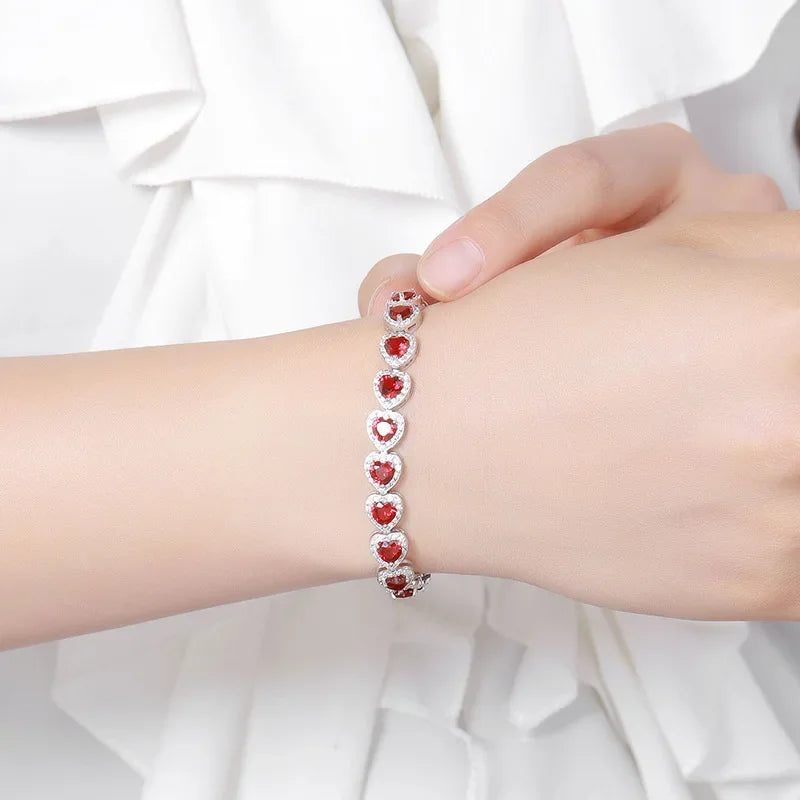Blaze of Beauty – Luxury Red Stone Chain for Glamorous Women
