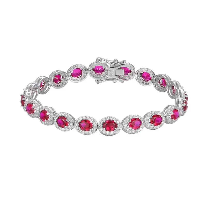 Blaze of Beauty – Luxury Red Stone Chain for Glamorous Women