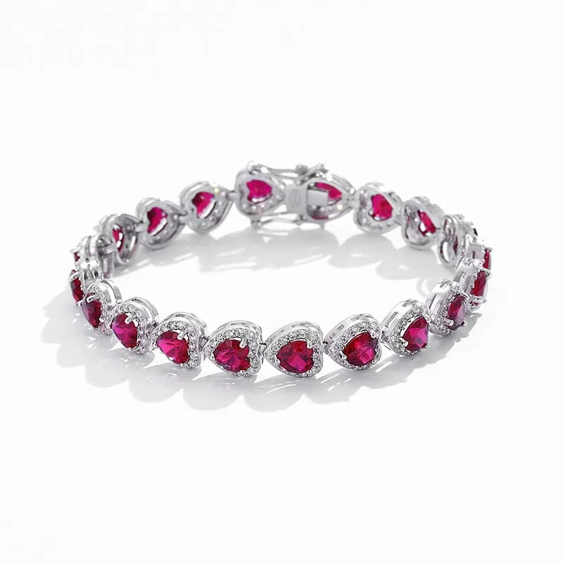 Blaze of Beauty – Luxury Red Stone Chain for Glamorous Women