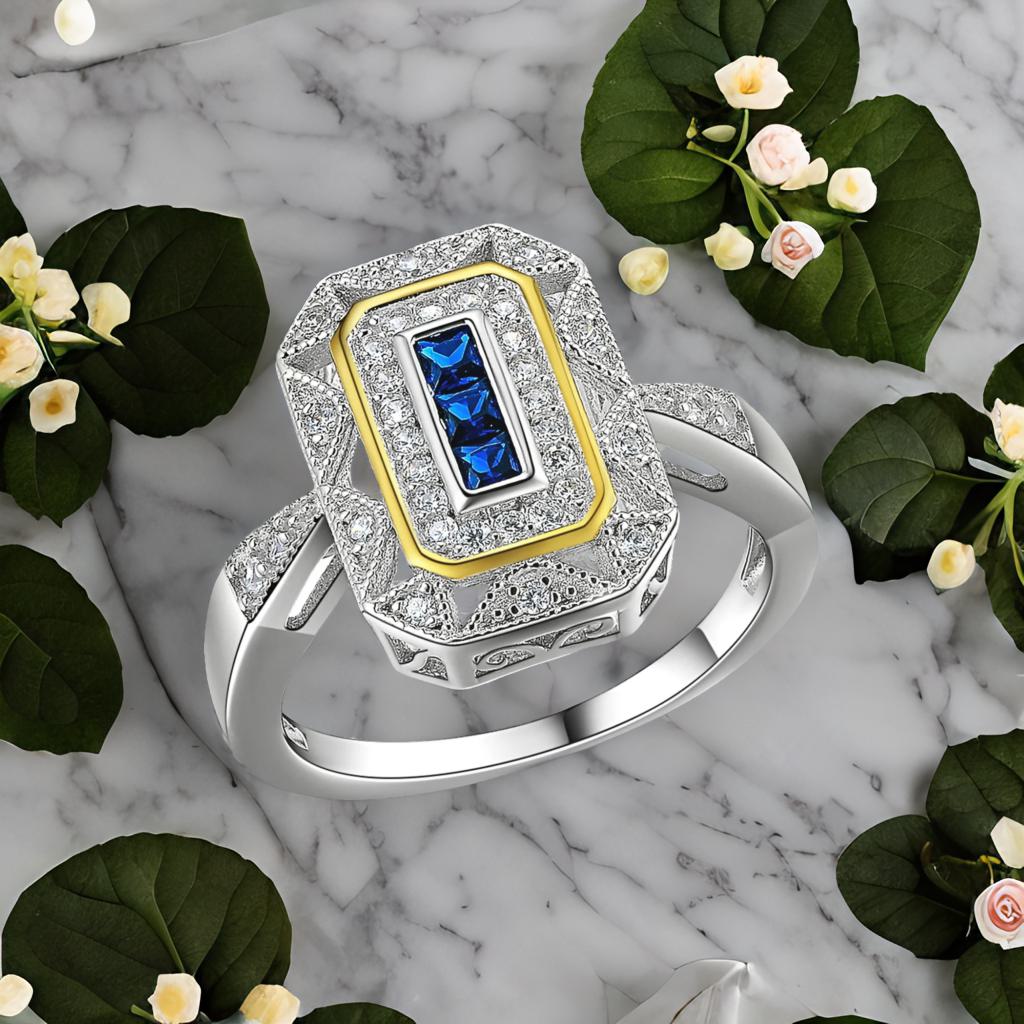 Royal Whisper – Midnight Blue Flame Wrapped in Noble Silver