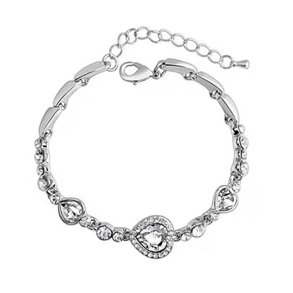 AquaHeart Luxury Bracelet - Blue Crystal Charm