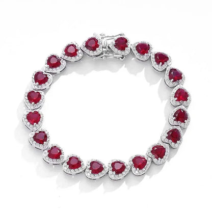 Blaze of Beauty – Luxury Red Stone Chain for Glamorous Women