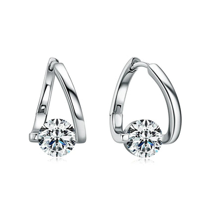 Anziw Moissanite Twist Hoops