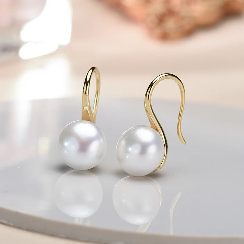 Elegant Black Freshwater Pearl Earrings