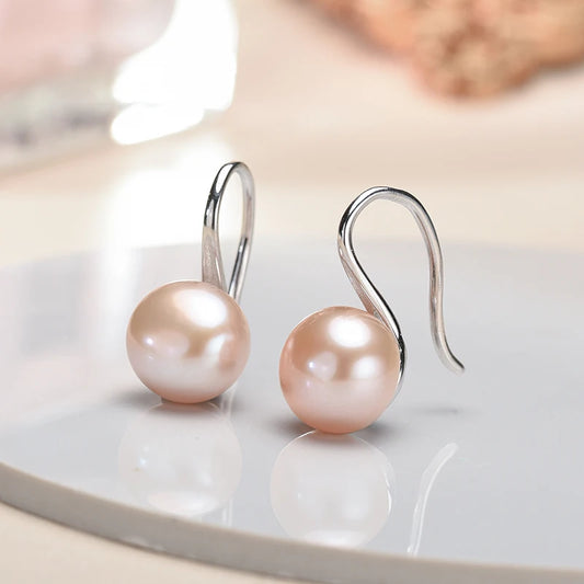 Elegant Black Freshwater Pearl Earrings