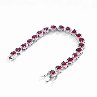 Blaze of Beauty – Luxury Red Stone Chain for Glamorous Women