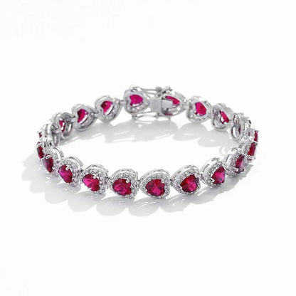 Blaze of Beauty – Luxury Red Stone Chain for Glamorous Women