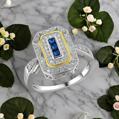 Royal Whisper – Midnight Blue Flame Wrapped in Noble Silver