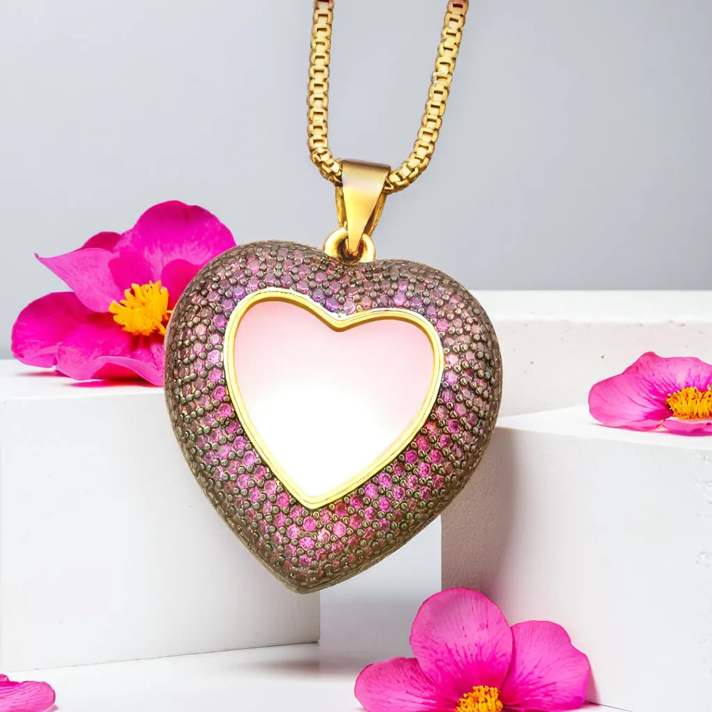 Rainbow of Hearts: Colorful Crystal Necklaces for Any Occasion