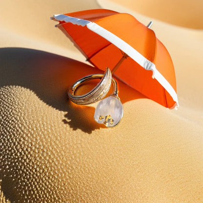 Whispering Petals Silver Ring