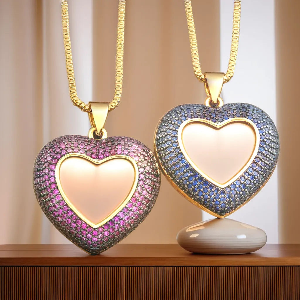 Rainbow of Hearts: Colorful Crystal Necklaces for Any Occasion