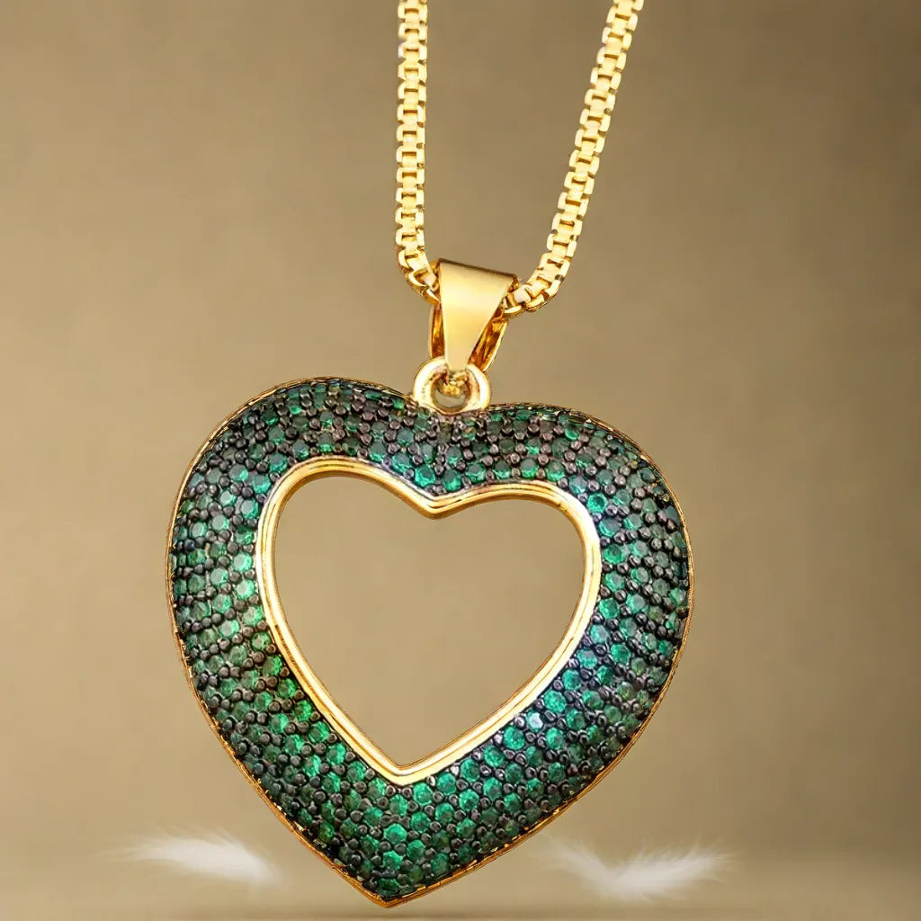 Rainbow of Hearts: Colorful Crystal Necklaces for Any Occasion