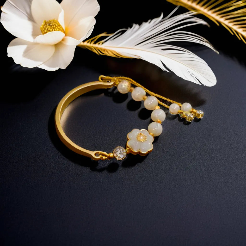 Elegant Vintage Jade & Amber Jewelry for Women