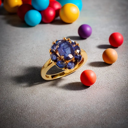 Midnight Ocean Gemstone Ring