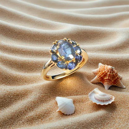 Midnight Ocean Gemstone Ring