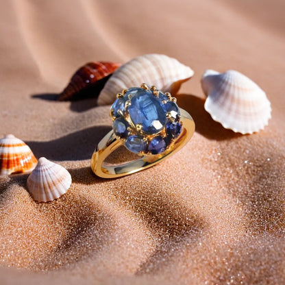 Midnight Ocean Gemstone Ring