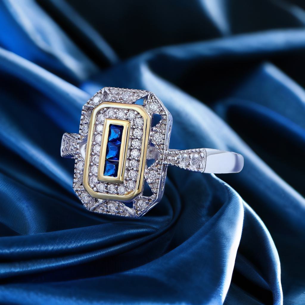 Royal Whisper – Midnight Blue Flame Wrapped in Noble Silver